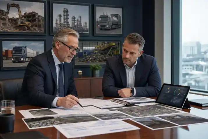 specialist commercial insurance broker reviewing high risk business insurance documents, high risk business insurance, commercial high risk insurance, hazardous trade insurance